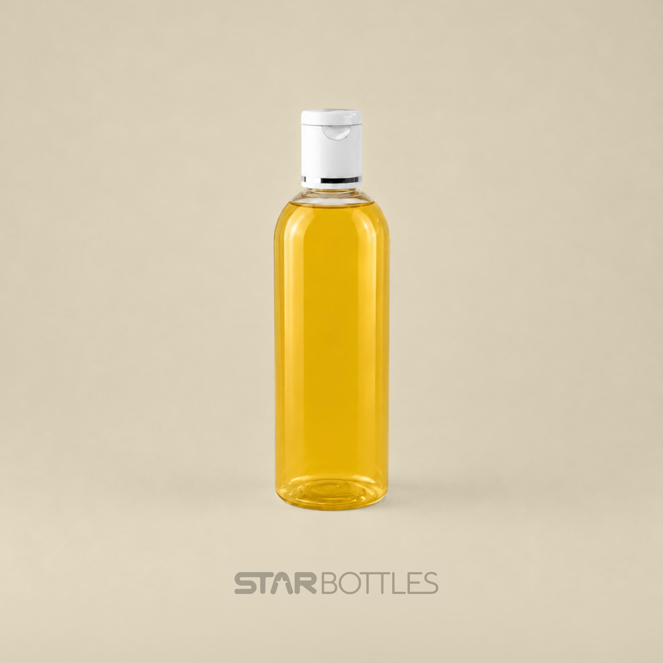 100 ML PET Flat Natural Bottles